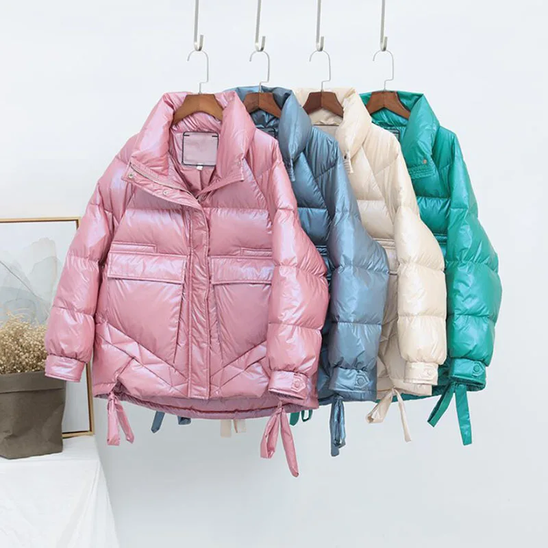 Winter Women Down Jacket Short Parkas Brand Women's Stand Collar Warm White duck Down Coat Female Solid Waterproof Outwear
Winter Women Down Jacket Short Parkas Brand Women's Stand Collar Warm White duck Down Coat Female Solid Waterproof Outwear