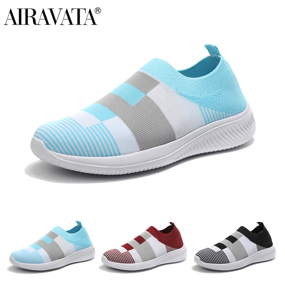 Кроссовки-носки Airavata женские, прогулочная обувь, дышащие Повседневные Легкие, сетчатые, с вырезами, плоская подошва, Нескользящие 
Кроссовки-носки Airavata женские, прогулочная обувь, дышащие Повседневные Легкие, сетчатые, с вырезами, плоская подошва, Нескользящие