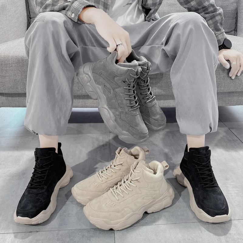 New Arrival Mens Casual Shoes Fashion Sneakers Designer Black Breathable Lace Up Platform Soulier Homme Tenis Masculino High Top
New Arrival Mens Casual Shoes Fashion Sneakers Designer Black Breathable Lace Up Platform Soulier Homme Tenis Masculino High Top