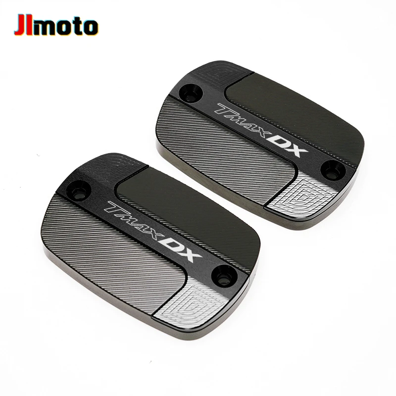 LOGO "TMAX DX" New Motorcycle Accessories High Quality CNC Brake Fluid Reservoir Tank Caps Cover For Yamaha TMAX530 DX T-MAX 530
LOGO "TMAX DX" New Motorcycle Accessories High Quality CNC Brake Fluid Reservoir Tank Caps Cover For Yamaha TMAX530 DX T-MAX 530