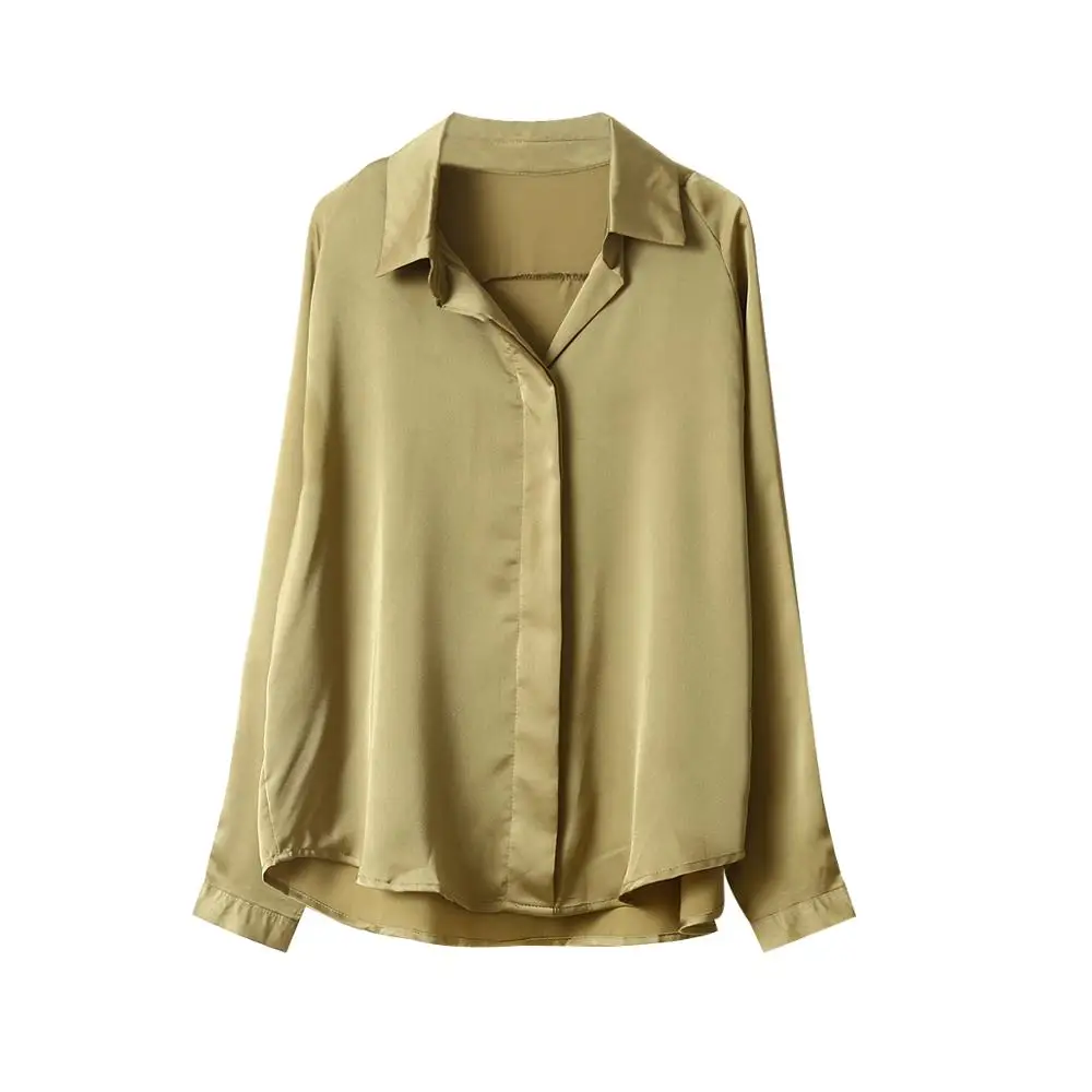 2020 New Autumn Elegant Stain Women's Shirt Female Blouse Tops Turn-down Collar Long Sleeve Korean OL Style Blouses
2020 New Autumn Elegant Stain Women's Shirt Female Blouse Tops Turn-down Collar Long Sleeve Korean OL Style Blouses