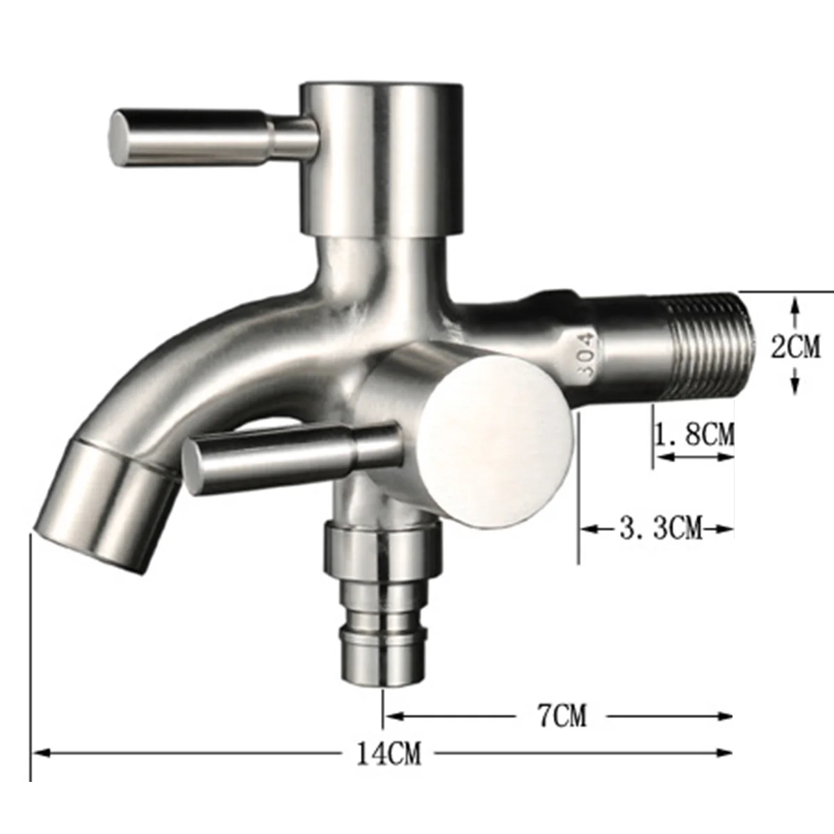 Multifunctional 304 Stainless Steel Washing Machine Faucet Water Tap Double Bibcock Outdoor Garden Washing Machine Mop Tap
Multifunctional 304 Stainless Steel Washing Machine Faucet Water Tap Double Bibcock Outdoor Garden Washing Machine Mop Tap