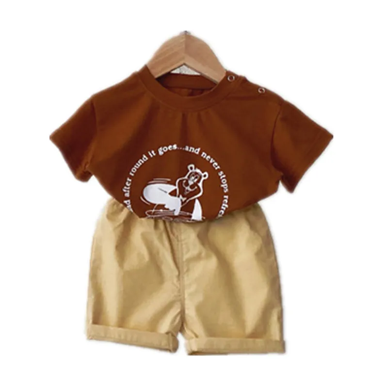 2021 Summer New Kids Clothing Set O-Neck Cartoon Short Sleeve T-Shirt And Short Pants 2 Pcs Suit Baby Boy Clothing
2021 Summer New Kids Clothing Set O-Neck Cartoon Short Sleeve T-Shirt And Short Pants 2 Pcs Suit Baby Boy Clothing