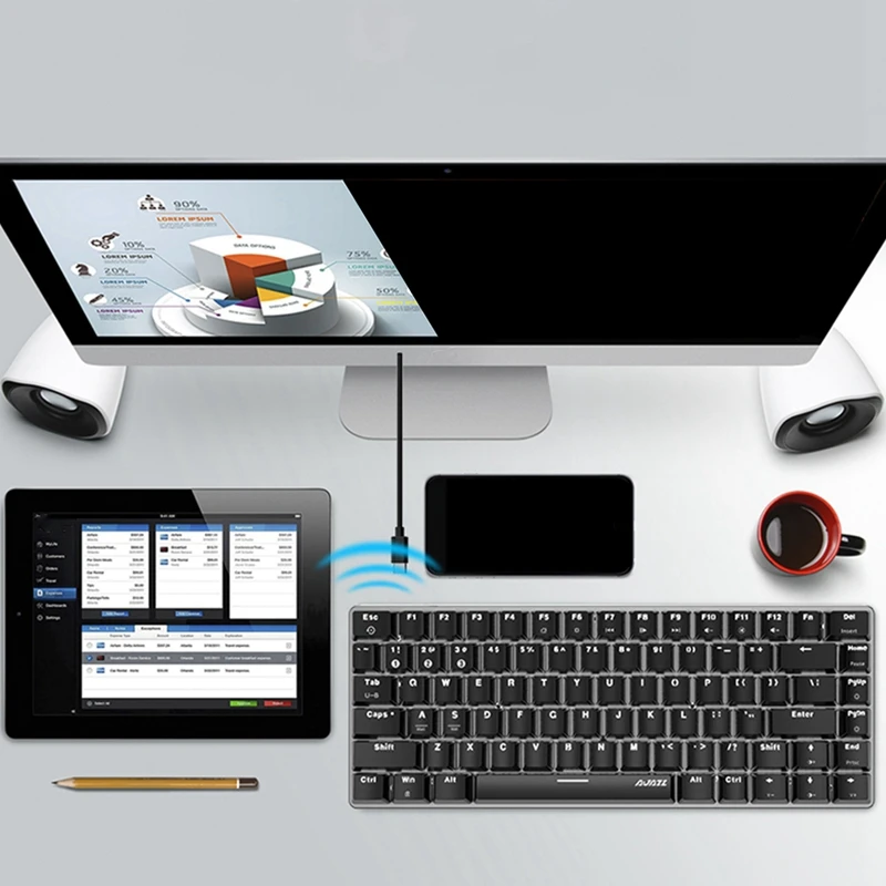 AJAZZ AK33 82 Keys Mechanical Keyboard RGB Backlight Switch Wired
AJAZZ AK33 82 Keys Mechanical Keyboard RGB Backlight Switch Wired