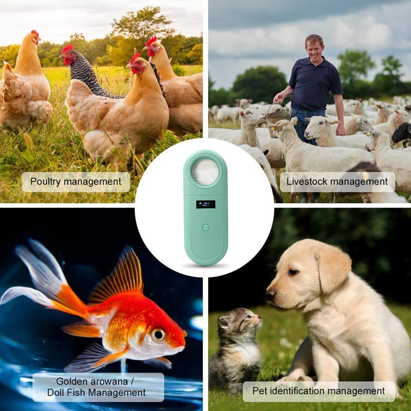 Pet Microchip Scanner Handheld Pet ID Reader Portable RFID Reader with LED and Magnifier Function for Dog Cat 134.2Khz
Pet Microchip Scanner Handheld Pet ID Reader Portable RFID Reader with LED and Magnifier Function for Dog Cat 134.2Khz