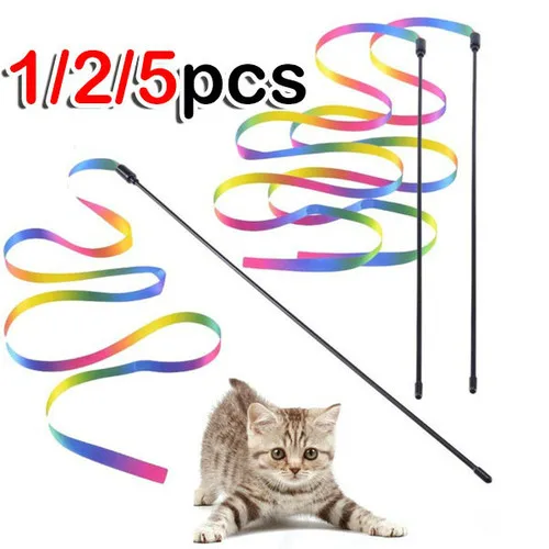 Rainbow Ribbon Cat Toy Pet Cat Toys Cute Funny Rod Wand Plastic Toy for Cats Rod Interactive Toys for Cats Pet Cat Supplies
Rainbow Ribbon Cat Toy Pet Cat Toys Cute Funny Rod Wand Plastic Toy for Cats Rod Interactive Toys for Cats Pet Cat Supplies