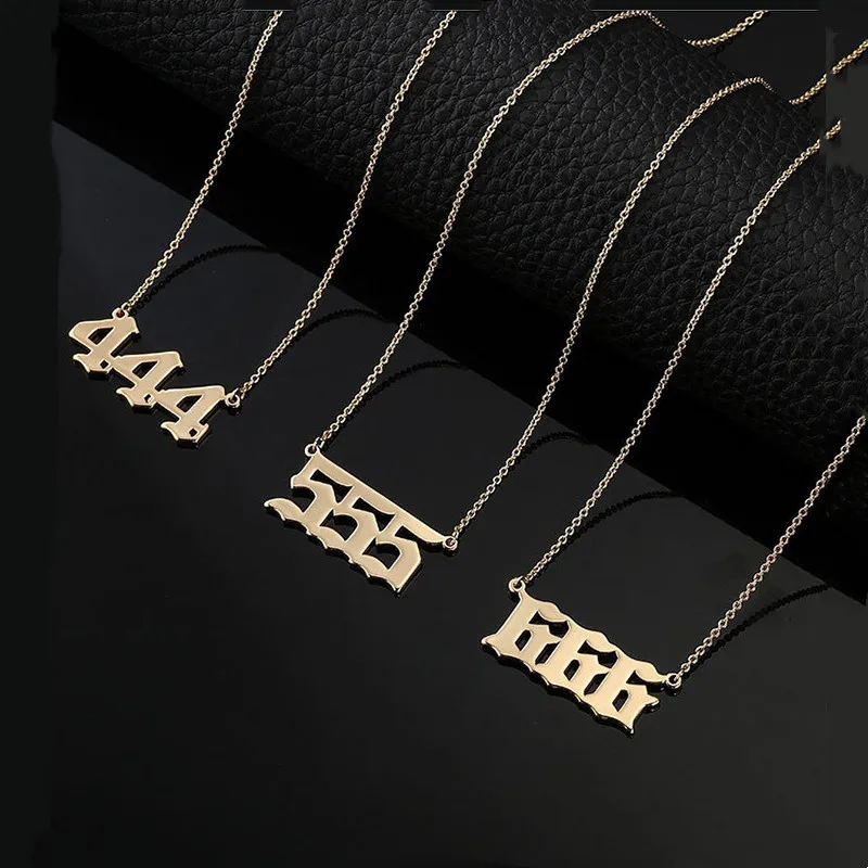 Angel Number Necklaces 111 222 333 444 555 666 777 888 999 Devil Necklace Stainless Steel Pendant Charms Minimalist Jewelry New
Angel Number Necklaces 111 222 333 444 555 666 777 888 999 Devil Necklace Stainless Steel Pendant Charms Minimalist Jewelry New