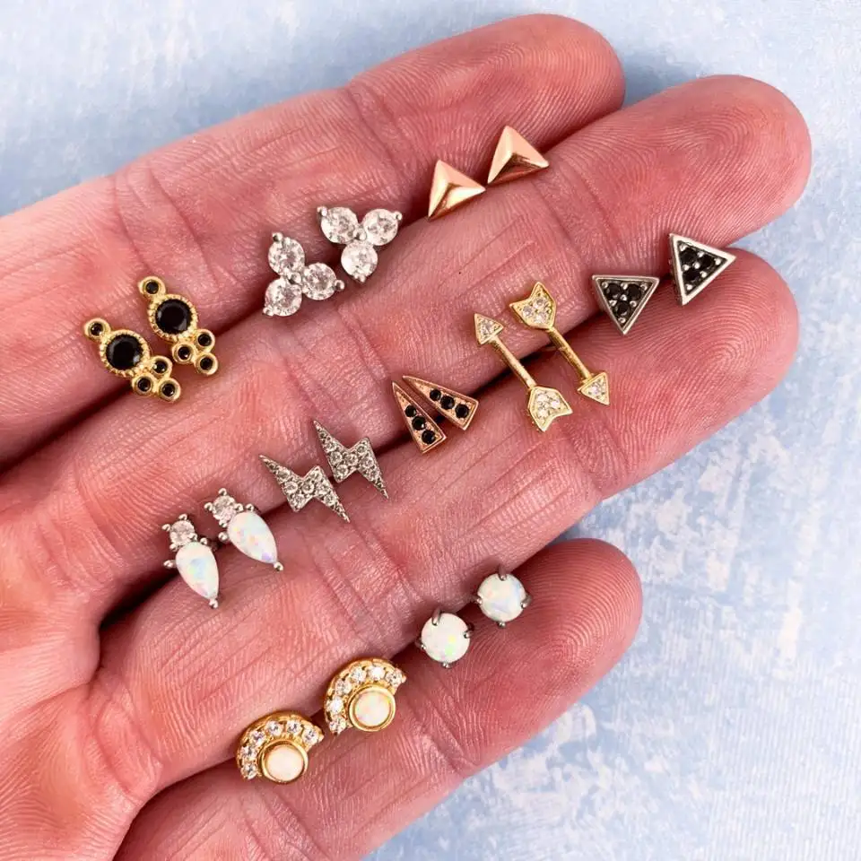 10 Pairs Vintage Lightning Arrow Bee Geometric Stud Earrings Fashion Jewelry Gifts
10 Pairs Vintage Lightning Arrow Bee Geometric Stud Earrings Fashion Jewelry Gifts