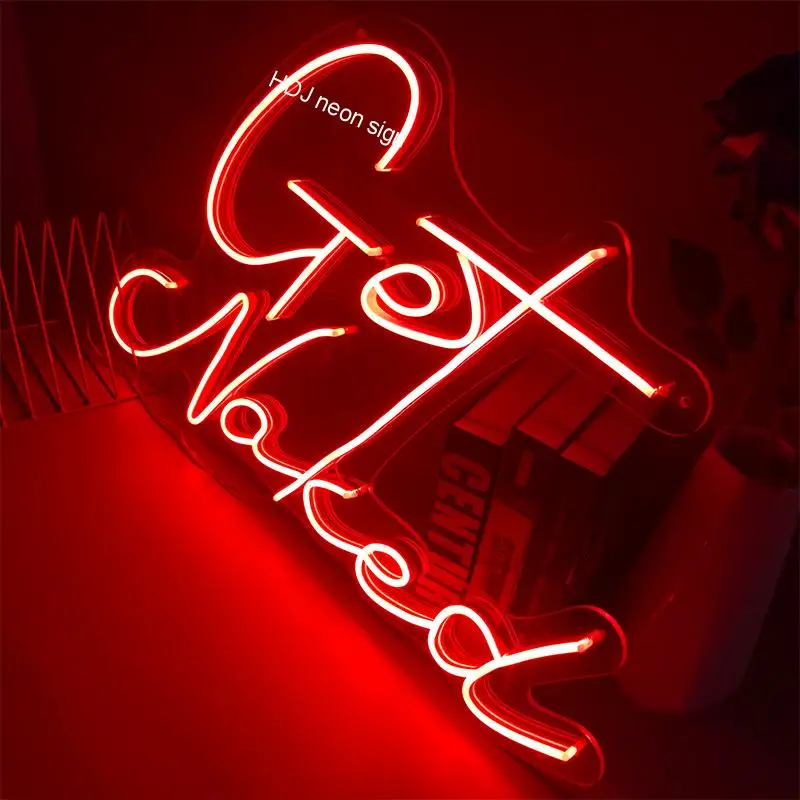 

Personalized Custom LED Neon Sign Get Naked Suitable For Beer Bar NightClub Pub Party Commercial Wall Decoration