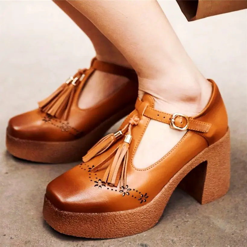 Marty Janes Women Genuine Leather High Heels Square Toe T Strap Party Pumps Oxfords Ankle Boots Tassel Shoes 34 35 36 37 38 39
Marty Janes Women Genuine Leather High Heels Square Toe T Strap Party Pumps Oxfords Ankle Boots Tassel Shoes 34 35 36 37 38 39