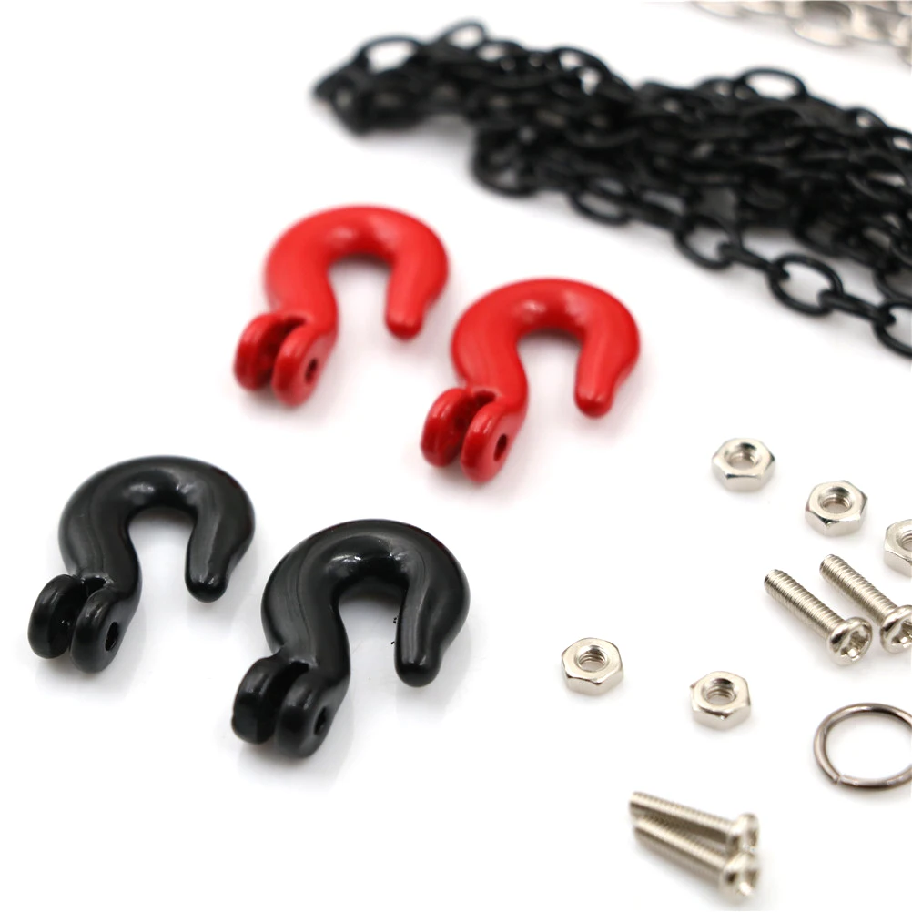 RC Car Metal Tow Hook Chain Decoration for 1:10 RC Rock Crawler TRX-4 Axial SCX10 90046 Wraith RC4WD D90 TF2 Tamiya CC01
RC Car Metal Tow Hook Chain Decoration for 1:10 RC Rock Crawler TRX-4 Axial SCX10 90046 Wraith RC4WD D90 TF2 Tamiya CC01