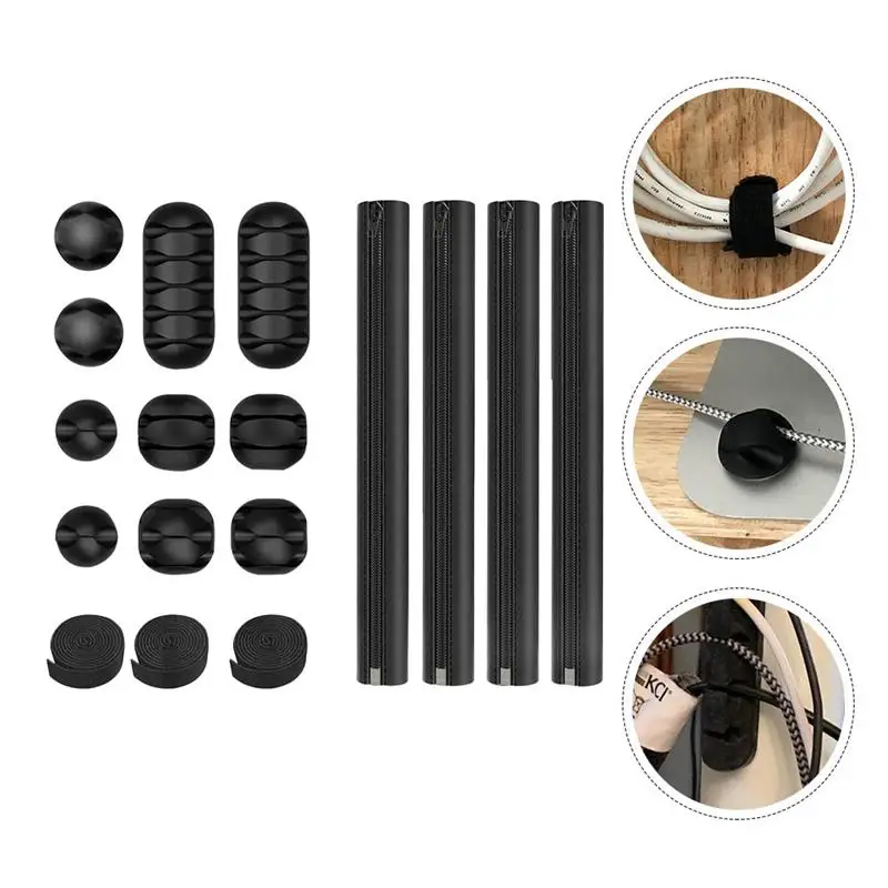 1 Set Multifunctional Practical Durable Delicate Convenient Desktop Cable Winders Cable Holder Clips for Home
1 Set Multifunctional Practical Durable Delicate Convenient Desktop Cable Winders Cable Holder Clips for Home
