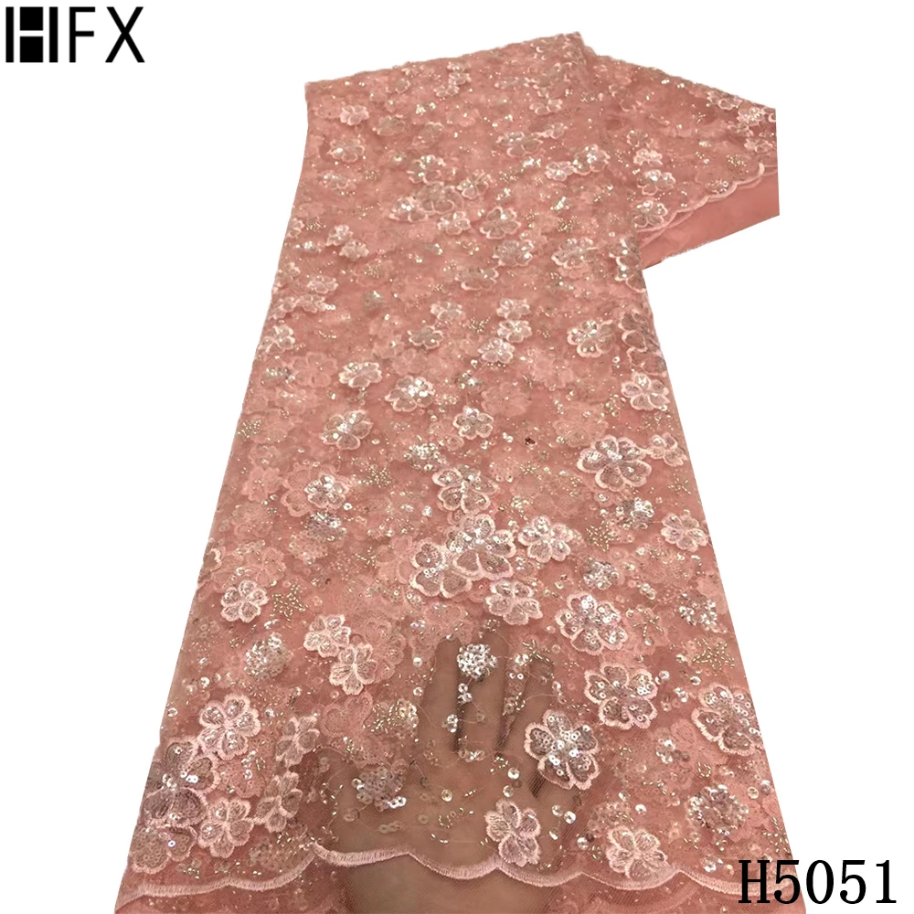 HFX Beauty classic design french lace fabric beads sequin embroidery tulle high quality for wedding party dress tulle lace H5051
HFX Beauty classic design french lace fabric beads sequin embroidery tulle high quality for wedding party dress tulle lace H5051