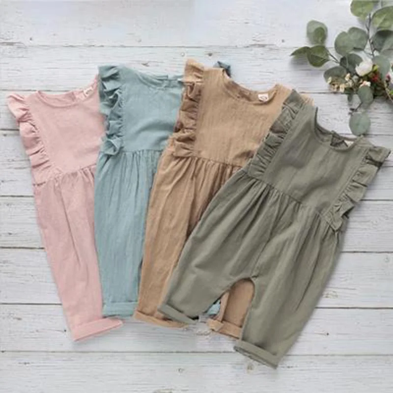 Baby Girl Romper Clothes Linen Summer Fashion Children's Light Pink Jumpsuit Cotton Puff Sleeve Kids Solid Color Clothing
Baby Girl Romper Clothes Linen Summer Fashion Children's Light Pink Jumpsuit Cotton Puff Sleeve Kids Solid Color Clothing
