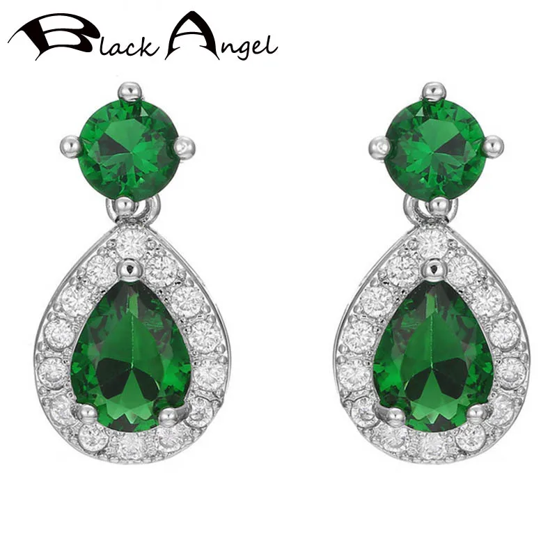 BLACK ANGEL Water Drop Shaped Luxury Emerald 925 Silver Green Crystal Gemstone Stud Earring 2020 New For Women Jewelry Wholesale
BLACK ANGEL Water Drop Shaped Luxury Emerald 925 Silver Green Crystal Gemstone Stud Earring 2020 New For Women Jewelry Wholesale