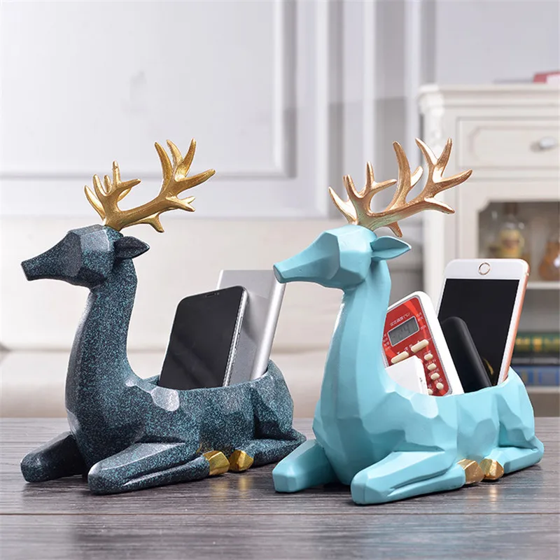 New 2021Deer Statue Resin Animal Elk Figurine Sculpture Home Table Decoration Sundries Container Key Candy home decore
New 2021Deer Statue Resin Animal Elk Figurine Sculpture Home Table Decoration Sundries Container Key Candy home decore