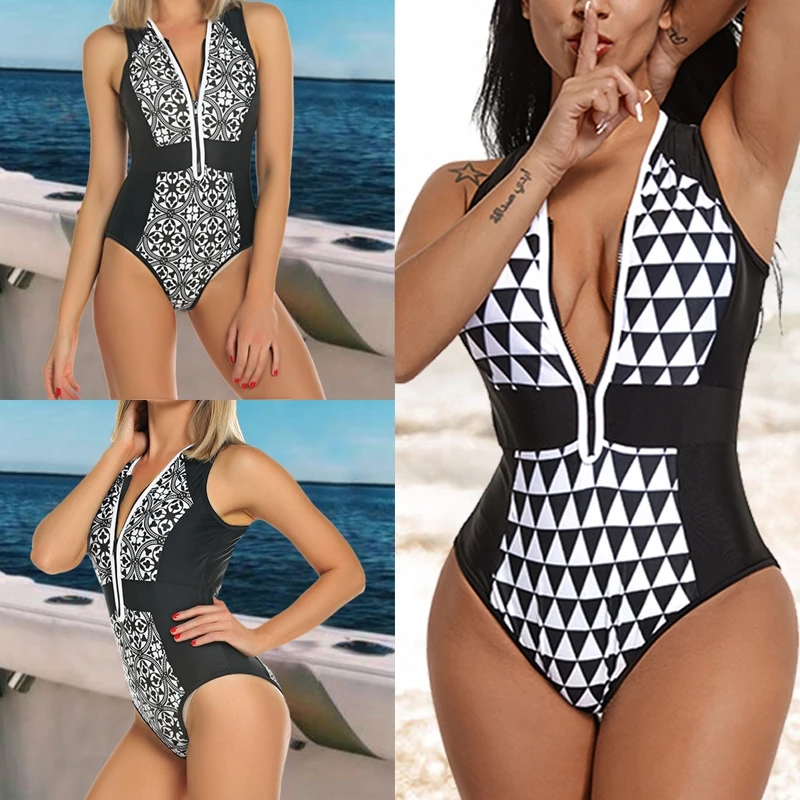 2021 New Sexy One Piece Swimsuit Women Swimwear Zipper Bathing Suit Summer Push Up Monokini Print Swim Suit Beach Wear Female
2021 New Sexy One Piece Swimsuit Women Swimwear Zipper Bathing Suit Summer Push Up Monokini Print Swim Suit Beach Wear Female