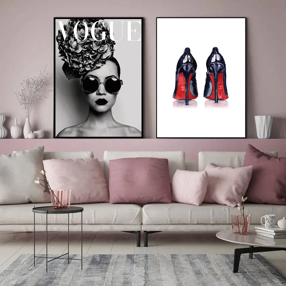 Boho Fashion Womanhigh-heeled shoes Poster Canvas Painting Black White Art Print Modern Wall Picture For Living Room Home Decor
Boho Fashion Womanhigh-heeled shoes Poster Canvas Painting Black White Art Print Modern Wall Picture For Living Room Home Decor