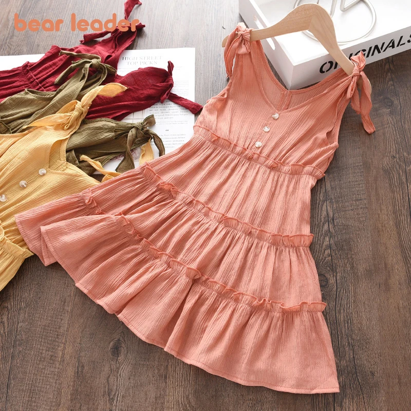 Bear Leader Baby Girls Princess Elegant Dress New Fashion Kid Girl Ruffles Costume Chidlren Sleeveless Bowtie Vestidos 2-6 Years 
Bear Leader Baby Girls Princess Elegant Dress New Fashion Kid Girl Ruffles Costume Chidlren Sleeveless Bowtie Vestidos 2-6 Years