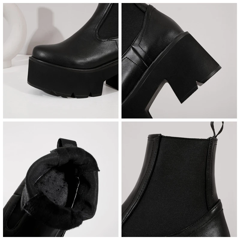 ORCHALISA New 2021 Women Ankle Boot Round Toe 7cm Block Heel Platform Chelsea Slip-On Classic Big Size 35-44 Casual Spring A3400
ORCHALISA New 2021 Women Ankle Boot Round Toe 7cm Block Heel Platform Chelsea Slip-On Classic Big Size 35-44 Casual Spring A3400