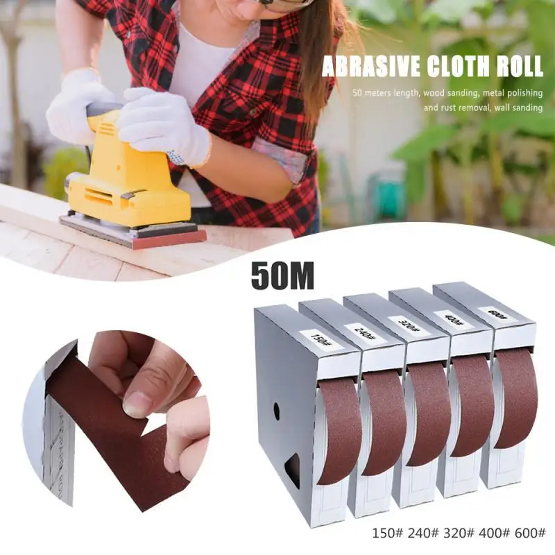 1 Roll 150# 240# 320# 400# 600# 50M Sandpaper Dry Matte Belt Box Roll Soft Sand Cloth Grinding DIY Polishing Emery Roll
1 Roll 150# 240# 320# 400# 600# 50M Sandpaper Dry Matte Belt Box Roll Soft Sand Cloth Grinding DIY Polishing Emery Roll