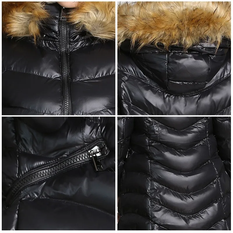 2020 Down cotton-padded jacket medium length bright cotton coat European and American slim warm winter coat Keep out the cold
2020 Down cotton-padded jacket medium length bright cotton coat European and American slim warm winter coat Keep out the cold