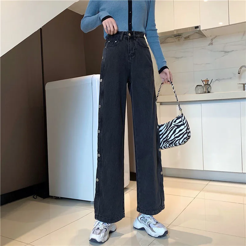 2021 New Women Side Button Jeans BF Harajuku Fashion Brand Hip-hop Cool Street Fashion Pants biker jeans designer
2021 New Women Side Button Jeans BF Harajuku Fashion Brand Hip-hop Cool Street Fashion Pants biker jeans designer