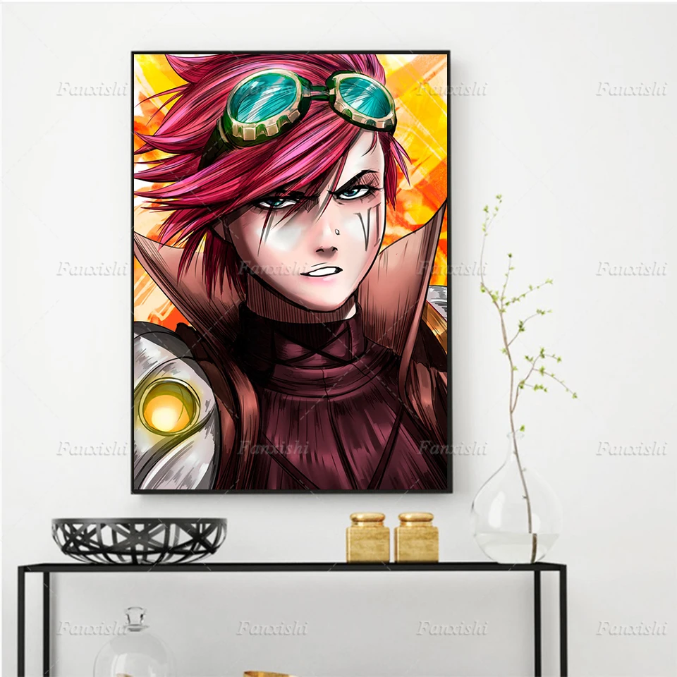 Modern Painting Arcane Jinx Vi League Of Legends TV Series Poster And Print Game Wall Art Canvas Picture Boy's Living Room Decor 
Modern Painting Arcane Jinx Vi League Of Legends TV Series Poster And Print Game Wall Art Canvas Picture Boy's Living Room Decor