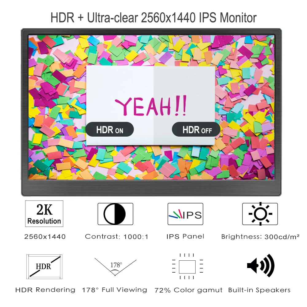 13 3 дюймовый монитор HDR 1920x108 0 разрешение IPS игровой экран для коммутатора Windows