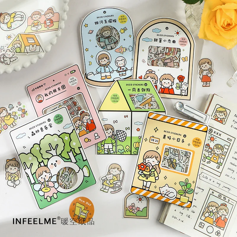 20set/1lot Kawaii Stationery Stickers With you series Cute wind Diary Decorative Mobile Stickers Scrapbooking DIY Craft Stickers
20set/1lot Kawaii Stationery Stickers With you series Cute wind Diary Decorative Mobile Stickers Scrapbooking DIY Craft Stickers