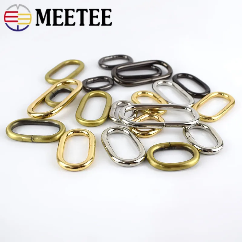 Meetee 10/30pcs 20-50mm Metal O Ring Bag Strap Belt Webbing Loop Clasp Buckles for Bags Clothing DIY Sewing Accessories AP365
Meetee 10/30pcs 20-50mm Metal O Ring Bag Strap Belt Webbing Loop Clasp Buckles for Bags Clothing DIY Sewing Accessories AP365