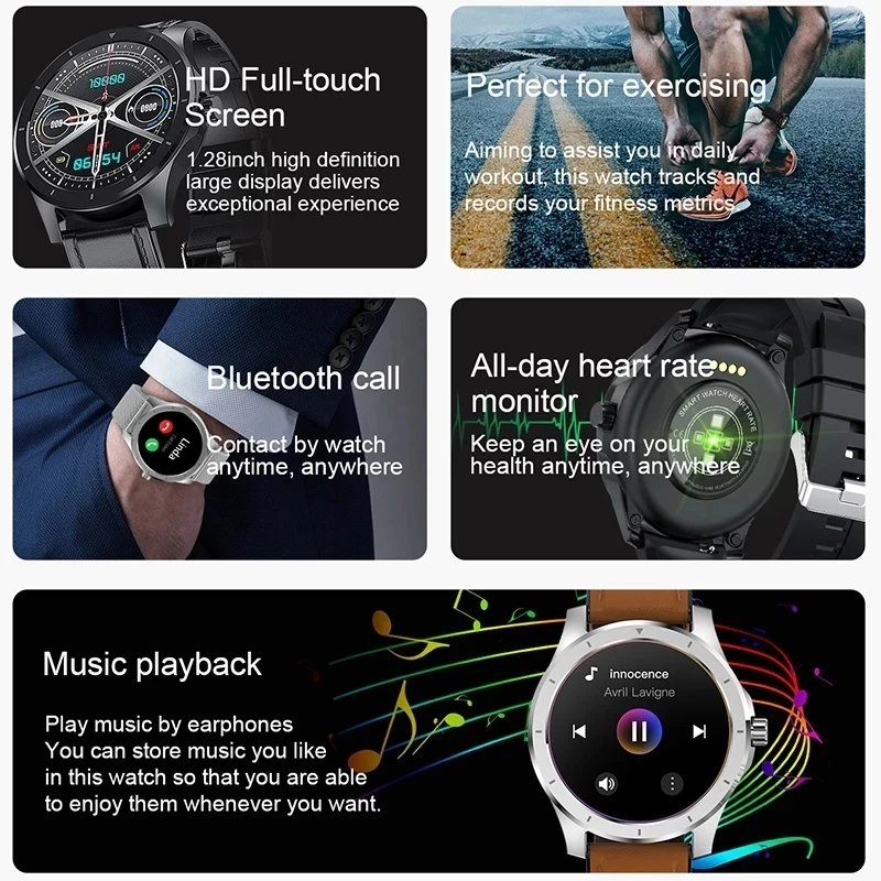 New Smart Watch Phone Full Touch Screen Sport Fitness Watch IP68 Waterproof Bluetooth Connection For Android Ios Smartwatch Men
New Smart Watch Phone Full Touch Screen Sport Fitness Watch IP68 Waterproof Bluetooth Connection For Android Ios Smartwatch Men