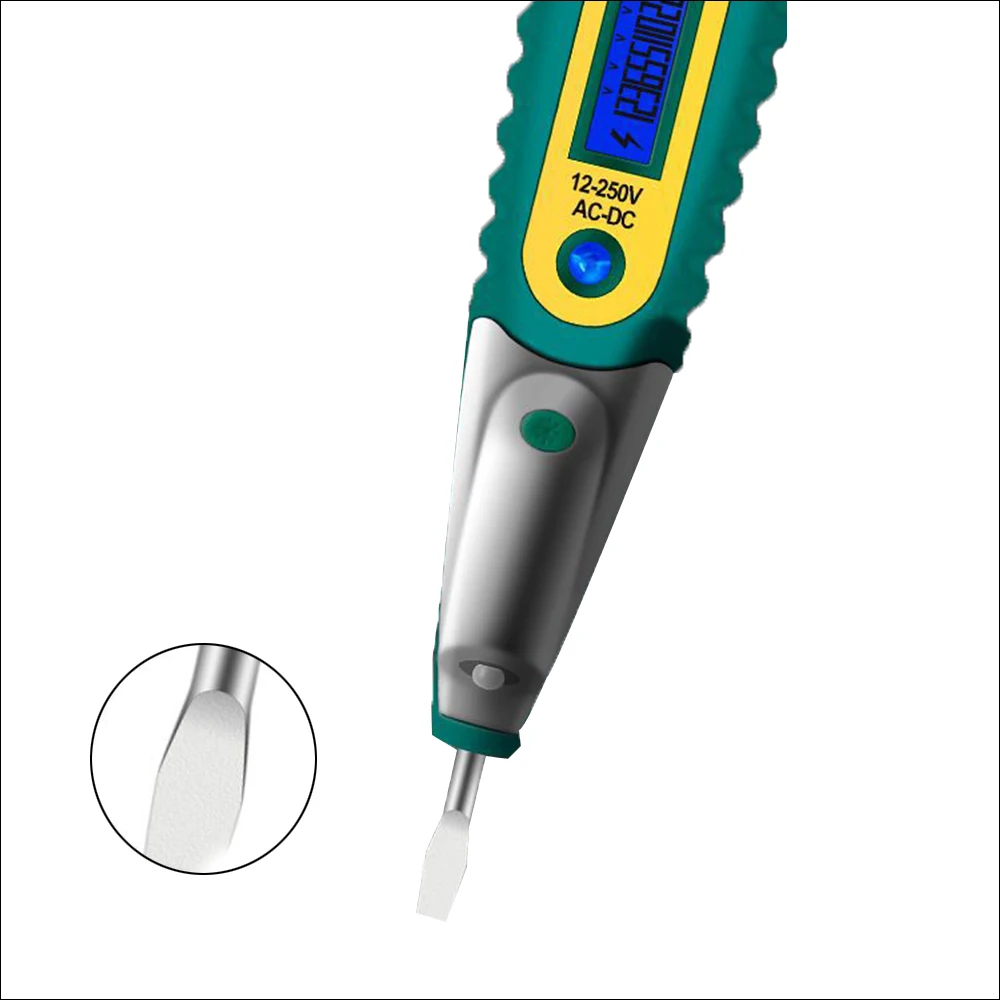 Voltage Digital Detector Tester Digital Test Pencil Tester Electrical Voltage Detector Pen LCD Display Screwdriver Detector Too
Voltage Digital Detector Tester Digital Test Pencil Tester Electrical Voltage Detector Pen LCD Display Screwdriver Detector Too