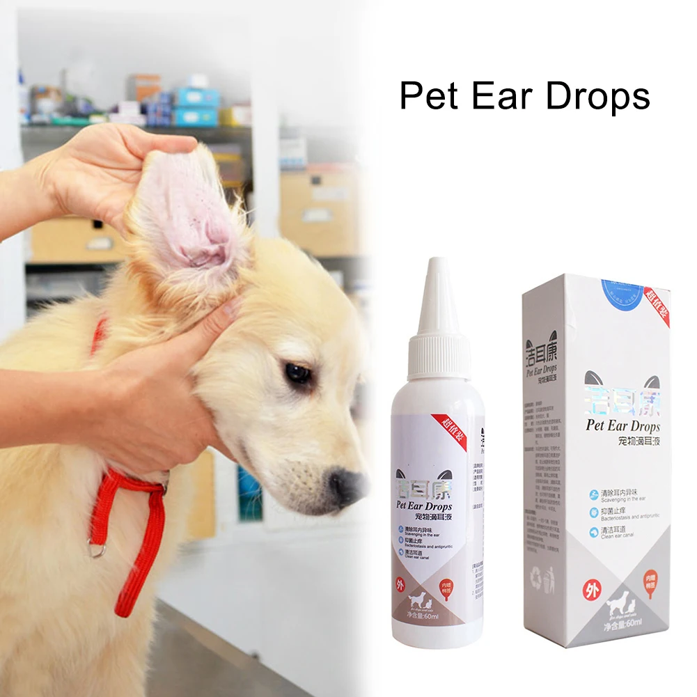 

New Cat And Dog Ear Cleaner Pet Ear Drops For Infections Control Yeast Mites Removes Ear Mites And Ear Wax Pets Ears Cleaner
