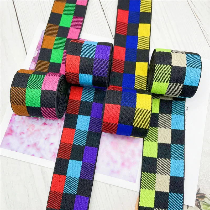 40mm Colorful lattice Rubber Band Grain Trousers Elastic Ribbon Elastic Bands 4cm Wide Waistband Webbing Bags Sewing Clothes 1M
40mm Colorful lattice Rubber Band Grain Trousers Elastic Ribbon Elastic Bands 4cm Wide Waistband Webbing Bags Sewing Clothes 1M
