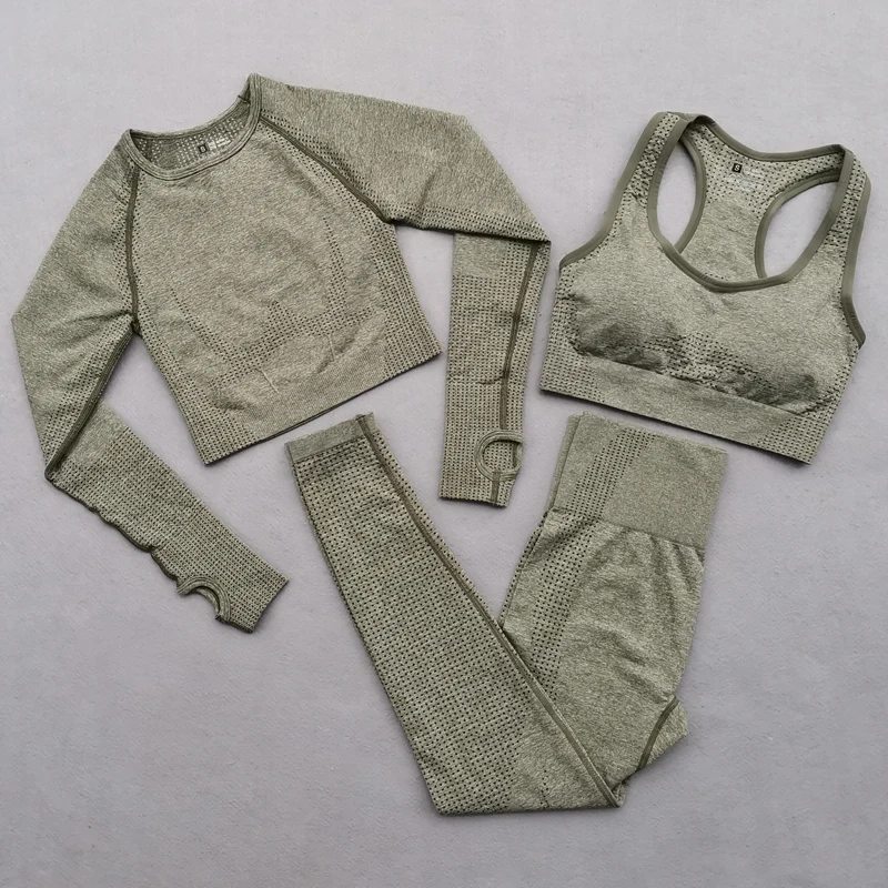 Seamless Yoga Set Workout Sportswear Women Gym Clothing Long Sleeve Tracksuit Crop Top Sport Bra Fitness Leggings Sports Suits
Seamless Yoga Set Workout Sportswear Women Gym Clothing Long Sleeve Tracksuit Crop Top Sport Bra Fitness Leggings Sports Suits