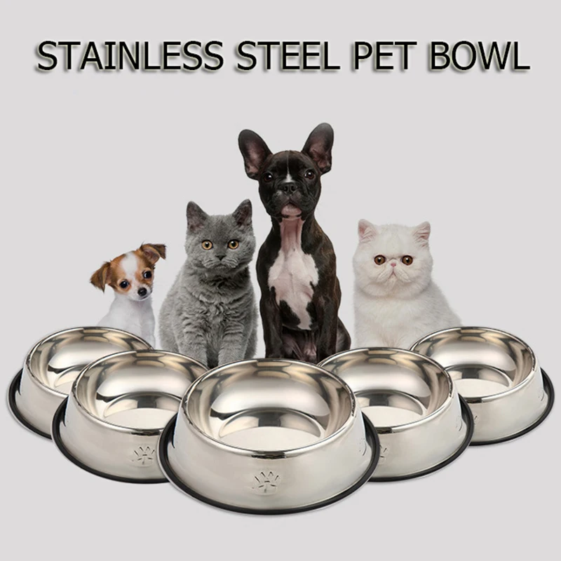 Pet Bowls Dish Feeder Water Drinking Cat Feeding Foot Print Dish Feeder Dog Stainless Steel Bowls Pet Feeding Supplies Polish
Pet Bowls Dish Feeder Water Drinking Cat Feeding Foot Print Dish Feeder Dog Stainless Steel Bowls Pet Feeding Supplies Polish