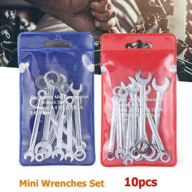 10pcs Mini Spanner Wrenches Set Key Ring Spanner Explosion-proof British/metric Wrenches Type Pocket X7K2
10pcs Mini Spanner Wrenches Set Key Ring Spanner Explosion-proof British/metric Wrenches Type Pocket X7K2