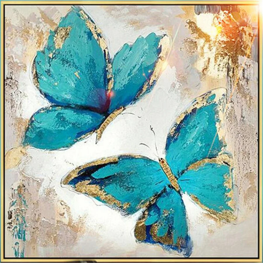 Artist original high-quality modern hand-painted blue butterfly oil painting pictures on canvas for living room decoration
Artist original high-quality modern hand-painted blue butterfly oil painting pictures on canvas for living room decoration