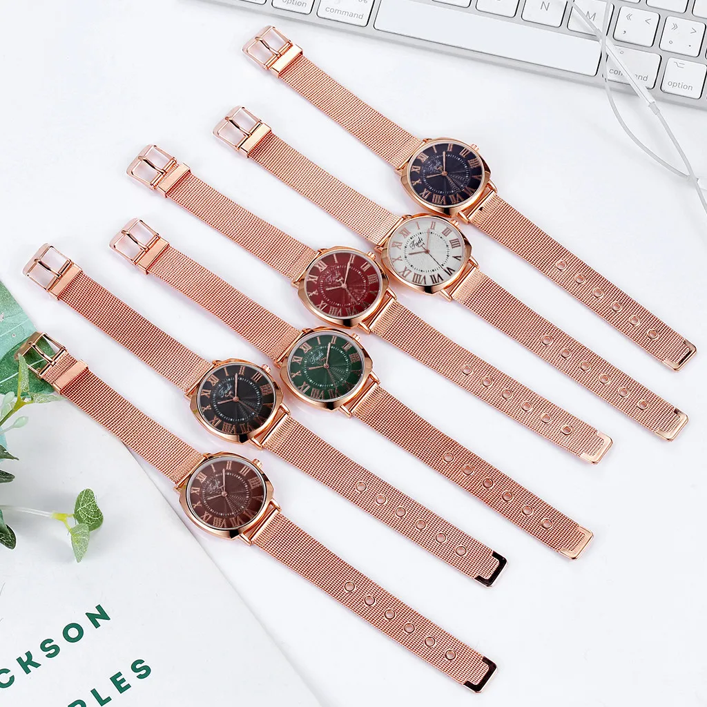 Luxury Ladies Watch Women's Shining Bracelet SetCasual Quartz Rose Gold Stainless Steel Strap Watch Gift reloj /d
Luxury Ladies Watch Women's Shining Bracelet SetCasual Quartz Rose Gold Stainless Steel Strap Watch Gift reloj /d