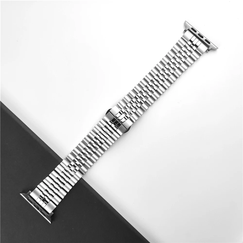 Wristband for Apple Watch 6 Stainless Steel Bracelet 38mm 40mm 42mm 44mm Top Business Metal Link Strap iWatch 5/4/3/2/1/SE Band 
Wristband for Apple Watch 6 Stainless Steel Bracelet 38mm 40mm 42mm 44mm Top Business Metal Link Strap iWatch 5/4/3/2/1/SE Band