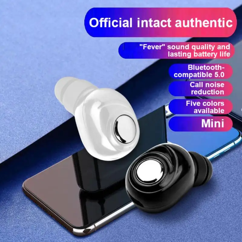 X8 Mini Bluetooth-Compatible 5.0 Single Earphone Wireless In-Ear Invisible Earbuds Handsfree Headset Stereo With Mic
X8 Mini Bluetooth-Compatible 5.0 Single Earphone Wireless In-Ear Invisible Earbuds Handsfree Headset Stereo With Mic