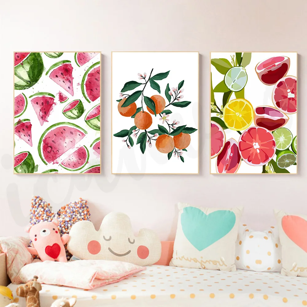 Watermelon and Lemon Fruit Poster Colorful Style Canvas Painting Hd Print Green Leaves Flower Print for Home Decor
Watermelon and Lemon Fruit Poster Colorful Style Canvas Painting Hd Print Green Leaves Flower Print for Home Decor