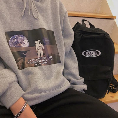 Autumn And Winter Hooded Sweatshirt Plus Velvet Ins Lazy Home Sports Hoodie Harajuku Loose Astronaut Pattern Unisex Sweatshirt
Autumn And Winter Hooded Sweatshirt Plus Velvet Ins Lazy Home Sports Hoodie Harajuku Loose Astronaut Pattern Unisex Sweatshirt