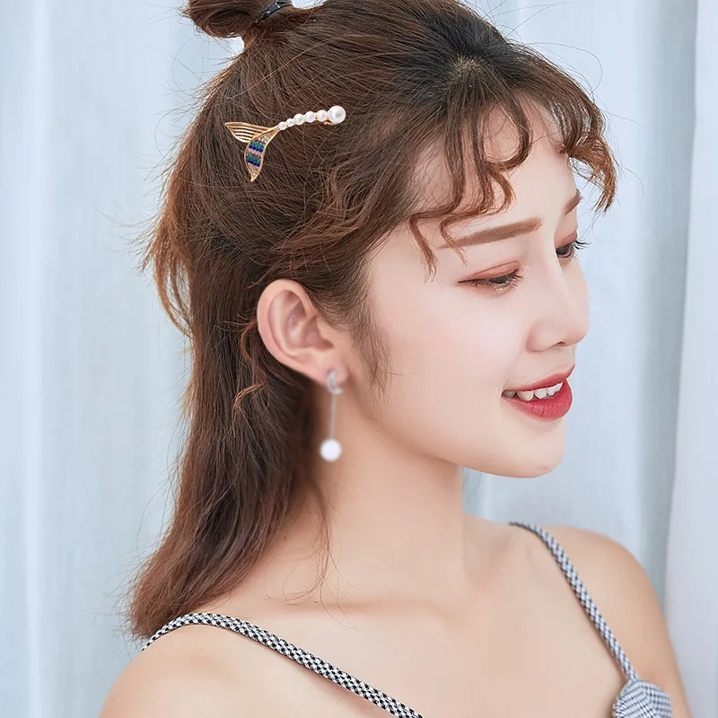 Украшения для девочек, аксессуары для волос в виде рыбьего хвоста 
Украшения для девочек, аксессуары для волос в виде рыбьего хвоста