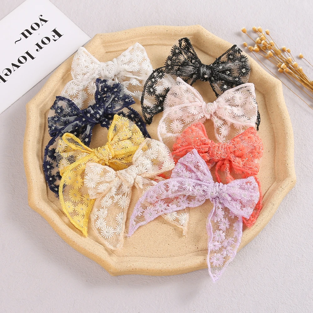 Daisy BB Clips Lace Bowknot Hair Clips For Girls Hair Barrettes Safty Hairpins Headwear Baby Headband Kids Hair Accessories
Daisy BB Clips Lace Bowknot Hair Clips For Girls Hair Barrettes Safty Hairpins Headwear Baby Headband Kids Hair Accessories
