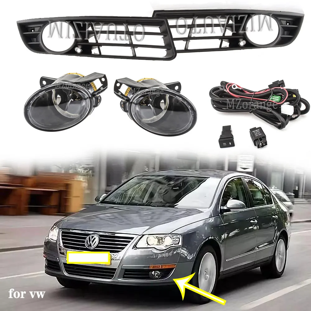 Светодиодные/Галогенные Противотуманные светильник s фары для Volkswagen passat b6 2006 2011