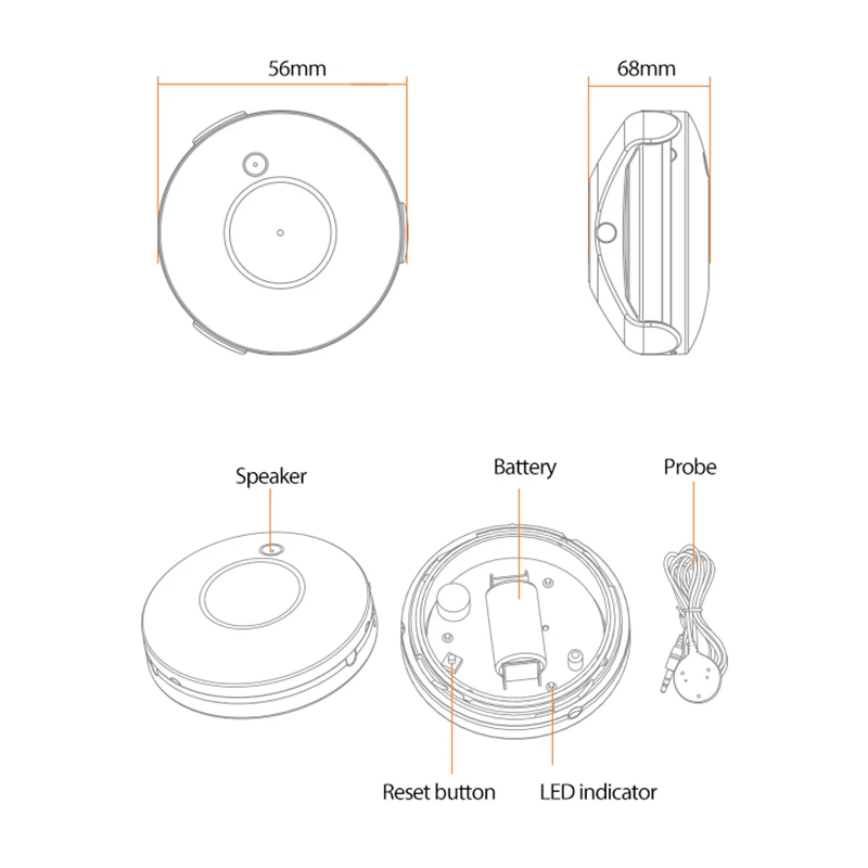 New Tuya Zigbee Smart Flood Detector Water Leak Detection Built-In Battery-Powered Water Sensor Alarm Works With TUYA Smart Hub
New Tuya Zigbee Smart Flood Detector Water Leak Detection Built-In Battery-Powered Water Sensor Alarm Works With TUYA Smart Hub