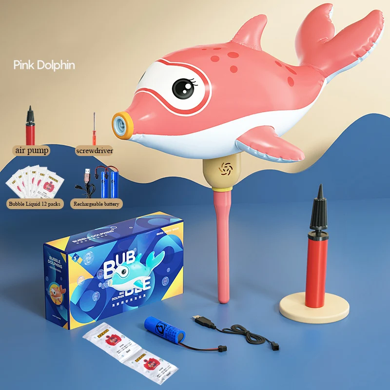 Dolphin Bubble Machine Gift Box Children's Toy Girl Holding Bubble Gun Toys for Children Summer Outdoor Play Toys Bubble Gun
Dolphin Bubble Machine Gift Box Children's Toy Girl Holding Bubble Gun Toys for Children Summer Outdoor Play Toys Bubble Gun
