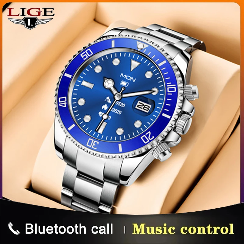 LIGE 2021 New Luxury Men Smart watch Sports Watch Full Screen Touch Bluetooth Call Heart Rate IP68 Waterproof Smartwatch For Men
LIGE 2021 New Luxury Men Smart watch Sports Watch Full Screen Touch Bluetooth Call Heart Rate IP68 Waterproof Smartwatch For Men